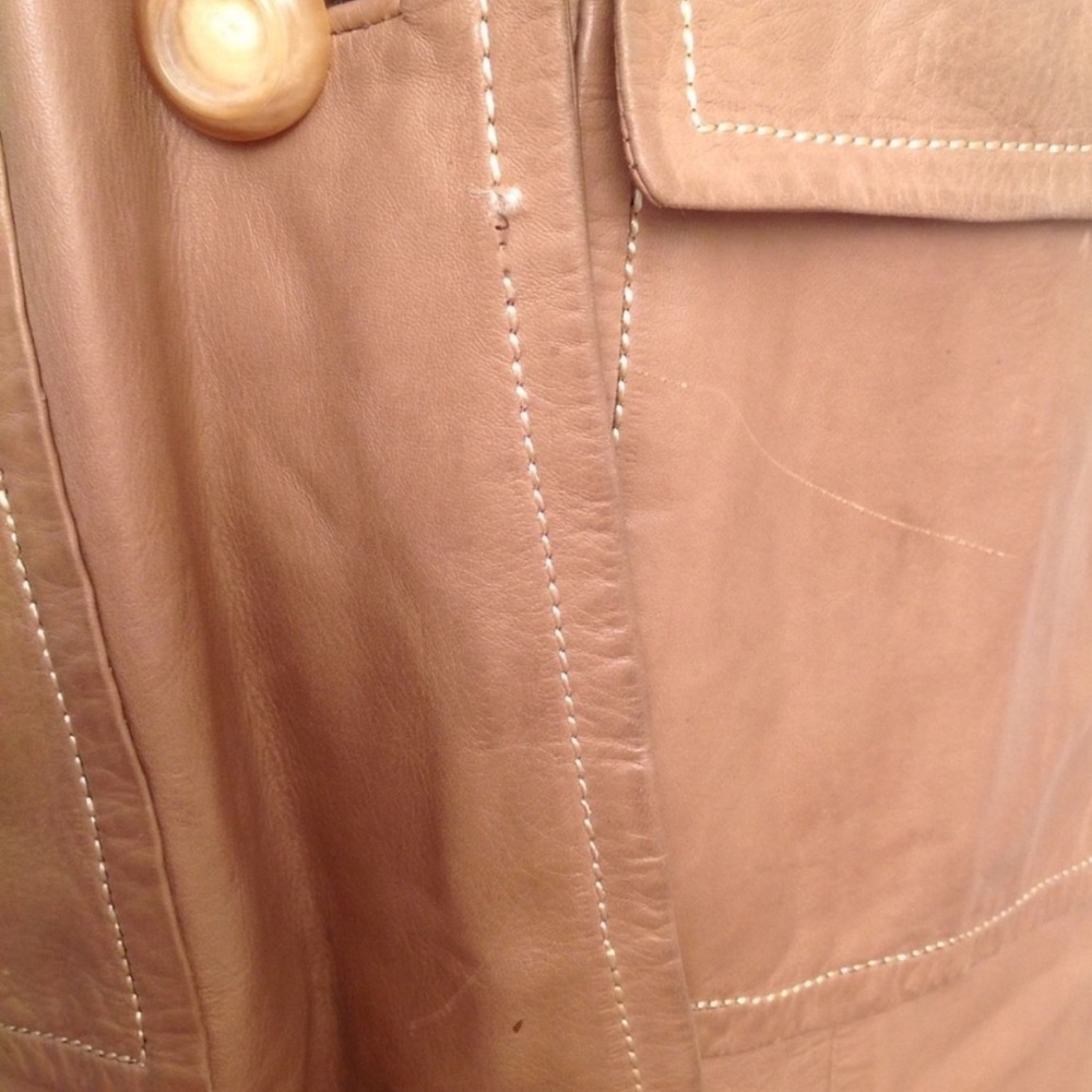 Loewe Vintage Jacket Coat Leather Trench Long - Picture 7 of 10